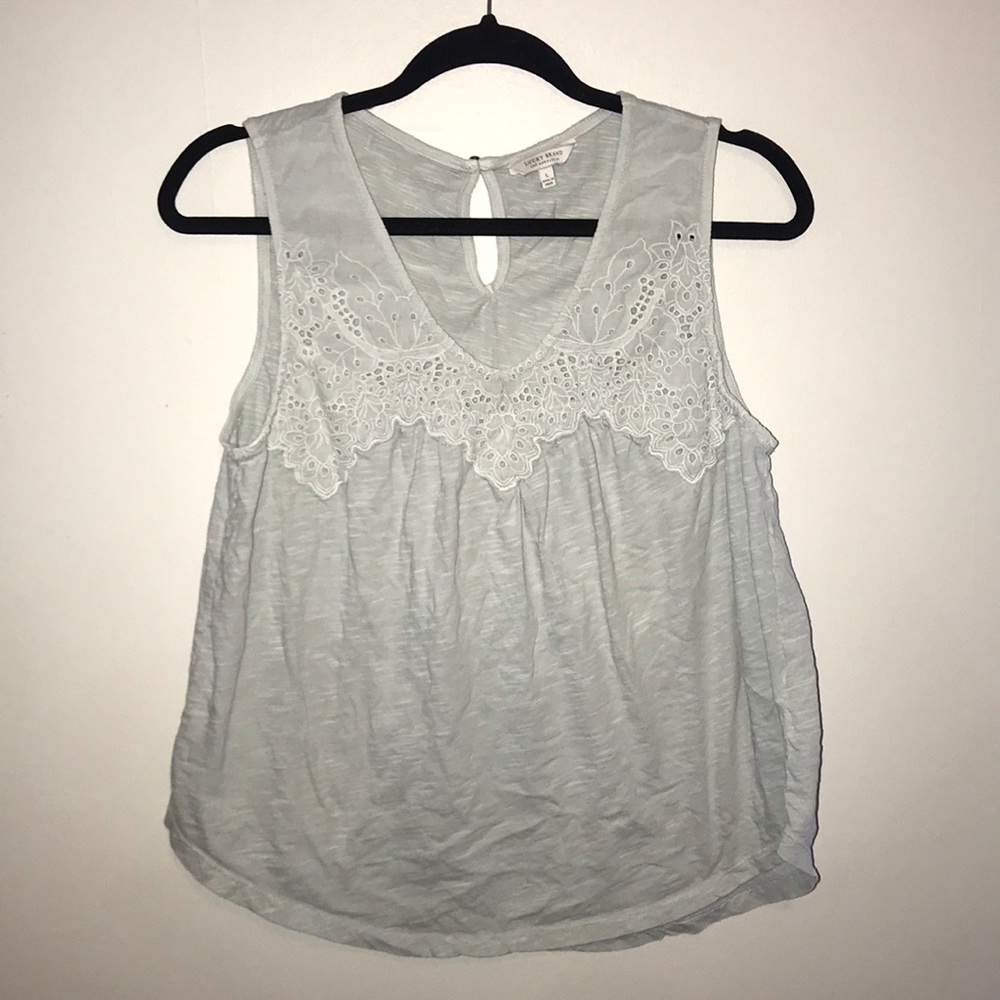 Lucky Brand light blue tank top!